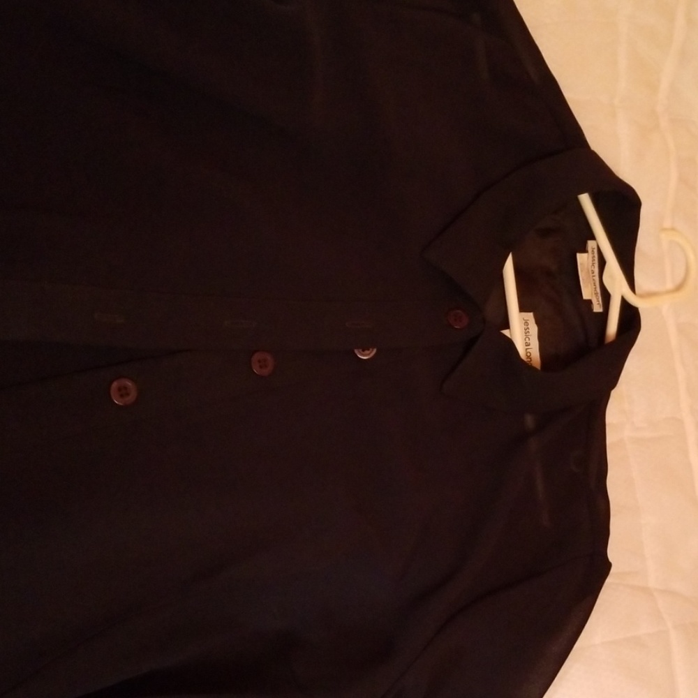 Dress with matching jacket. Polyester crepe fabric